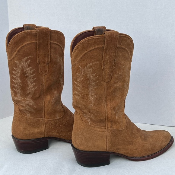 Tecovas The Josie Sienna Suede Women’s Cowboy Boots Size 7B - Picture 1 of 14